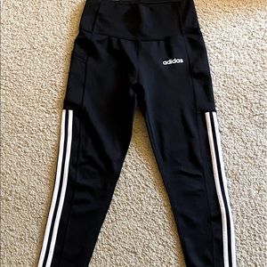 "Women's Adidas 3 Stripe Ankle Leggings"